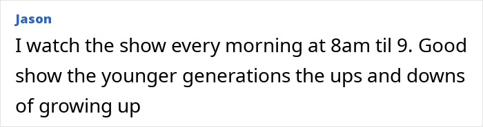 Comment by Jason praising the beloved 50s show and its impact on younger generations. Comment by Jason praising the beloved 50s show and its impact on younger generations.