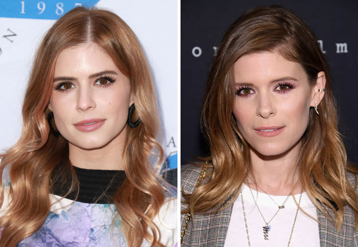 Parecidas celebridades con rasgos similares en diferentes eventos, mostrando copia de estilo y apariencia destacada.