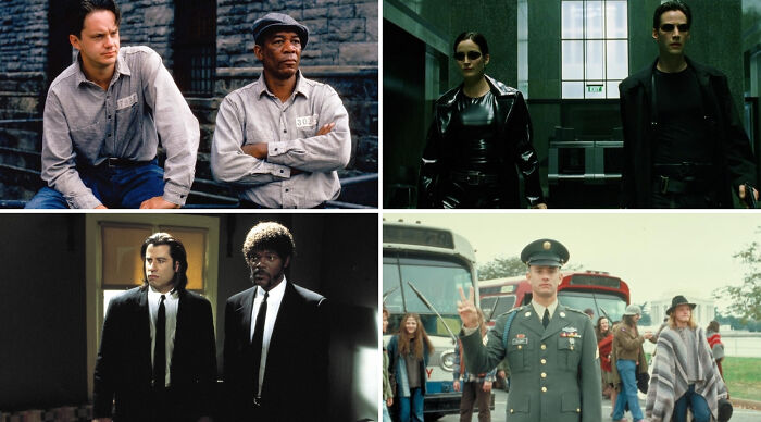 Famous movie scenes featured in a choose one lose the rest poll for iconic film moments and characters.