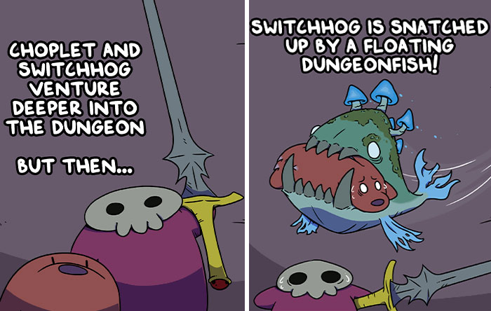 A Dungeon Monster Named Choplet Is The New Star Of My Comic, And He’s Way Braver Than You Think