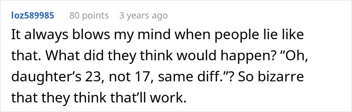 Comment about woman calling CPS on daughter&rsquo;s ex-husband for forcing child to get a tattoo, expressing disbelief.