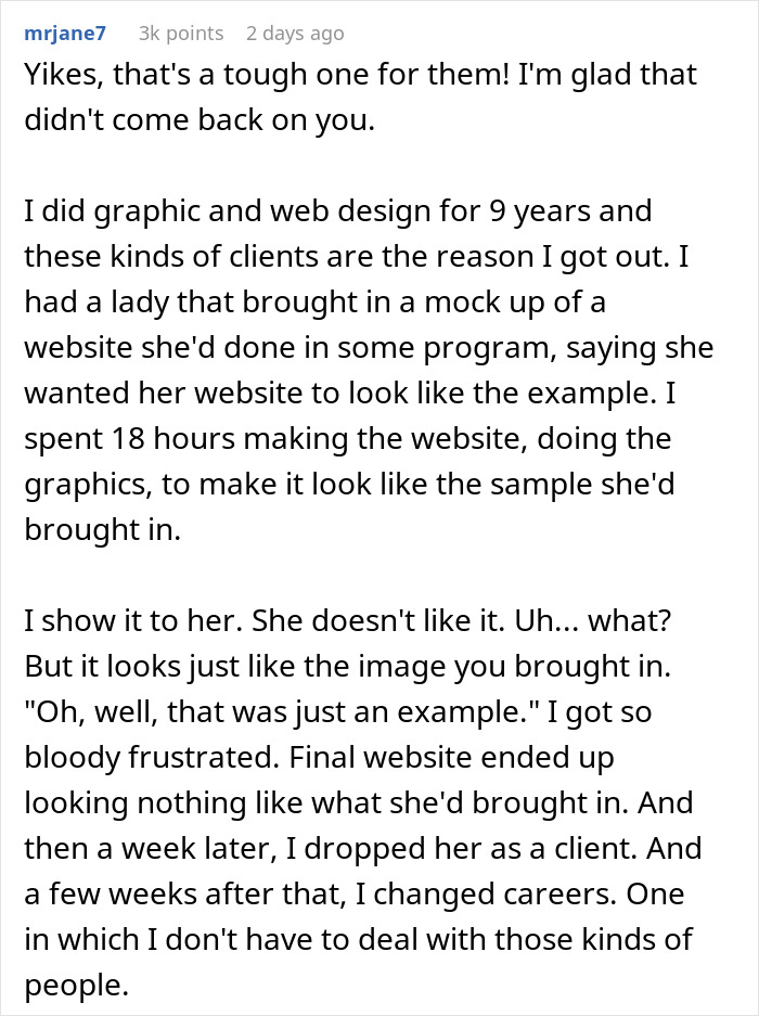 Client panics after designer stops follow-ups on approvals as requested in a frustrating graphic and web design project. Client panics after designer stops follow-ups on approvals as requested in a frustrating graphic and web design project.