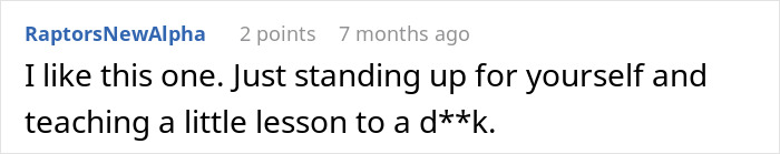 Comment discussing standing up for yourself and lessons related to removing your stuff and reaching a final destination.