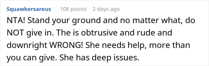 Screenshot of an online comment discussing a strained relationship between daughter-in-law (DIL) and mother-in-law (MIL).