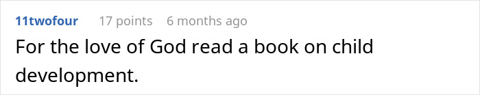 Comment warning to read about child development, relating to Karen calls animal control and CPS retaliation.