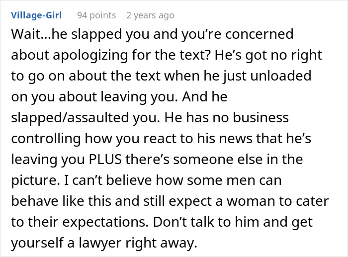 Screenshot of a comment discussing a man asking for divorce and his reaction to his wife joking about it. Screenshot of a comment discussing a man asking for divorce and his reaction to his wife joking about it.