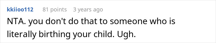 Screenshot of an online comment expressing anger at a man removed from a delivery room over an inappropriate prank.