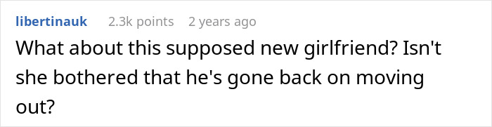 Screenshot of an online comment discussing a man asking for divorce and his wife joking about it shortly after. Screenshot of an online comment discussing a man asking for divorce and his wife joking about it shortly after.