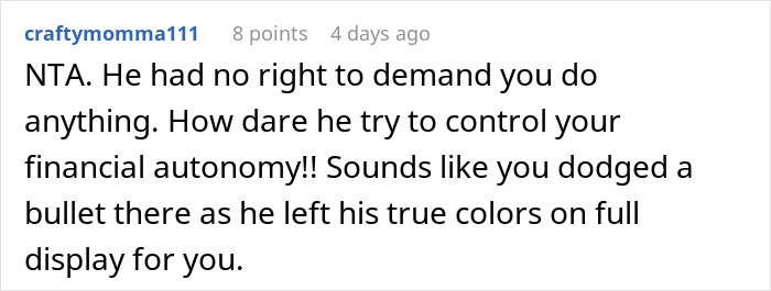 Screenshot of a Reddit comment discussing a man furious over his girlfriend letting him break up due to Excel document issues. Screenshot of a Reddit comment discussing a man furious over his girlfriend letting him break up due to Excel document issues.