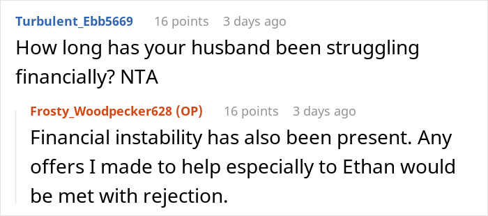 Screenshot of an online discussion about financial struggles related to paying for a stepson’s surgery. Screenshot of an online discussion about financial struggles related to paying for a stepson’s surgery.