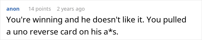 Screenshot of a comment about a man asking for divorce and reacting negatively to his wife joking about it. Screenshot of a comment about a man asking for divorce and reacting negatively to his wife joking about it.