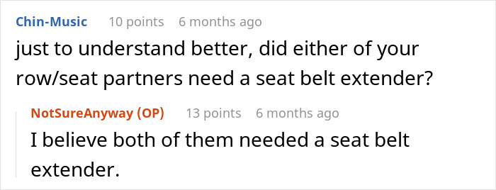 Obese woman confronts airplane passenger over armrest, prompting flight attendant to step in and resolve the conflict.