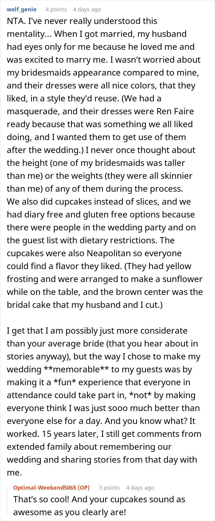 "I Was So Confused And Shocked": Woman Called Selfish By Bride Because She Lost Some Weight "I Was So Confused And Shocked": Woman Called Selfish By Bride Because She Lost Some Weight