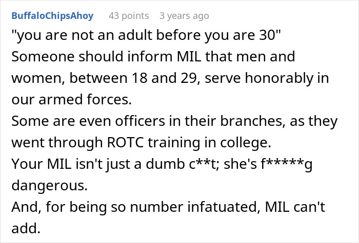 Comment discussing a woman calling CPS on daughter's ex-husband accusing him of forcing a child to get a tattoo.