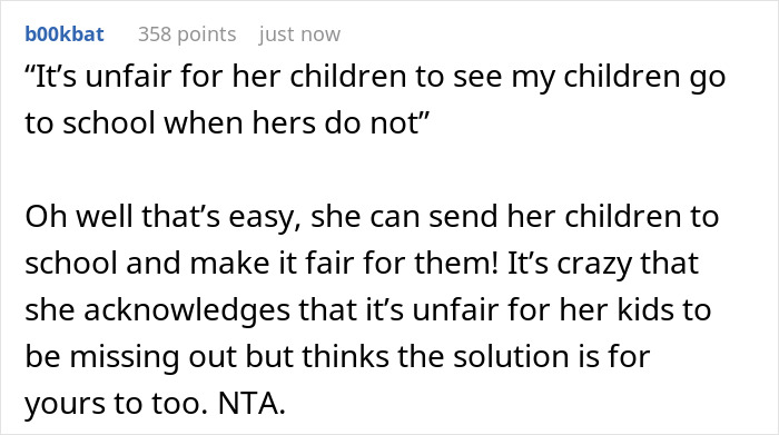 "This Was Not My Problem": Ex-Husband And His Wife Push For Homeschooling, Woman Stands Firm "This Was Not My Problem": Ex-Husband And His Wife Push For Homeschooling, Woman Stands Firm