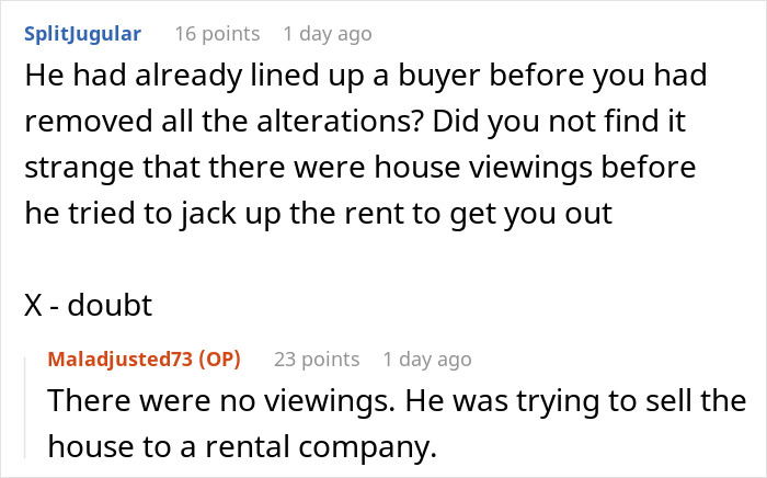 Reddit users discuss a man complying with a court decision and exposing landlord attempts to raise rent unfairly.