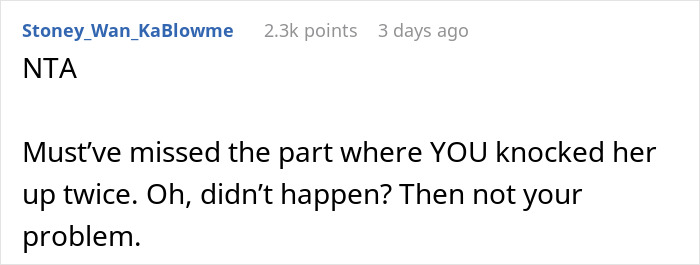 Screenshot of a forum comment discussing a mom assuming neighbor will babysit because she&rsquo;s a SAHM and reacting negatively.