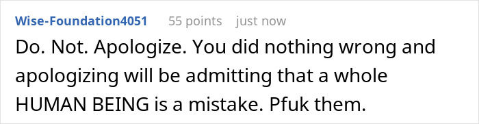 Screenshot of a social media comment defending a young mom accused of shaming the bride’s legacy at a family wedding. Screenshot of a social media comment defending a young mom accused of shaming the bride’s legacy at a family wedding.