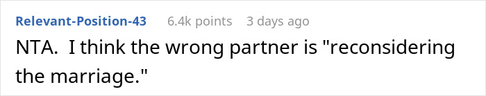 Screenshot of a Reddit comment discussing a response to paying for a stepson’s surgery in a relationship conflict. Screenshot of a Reddit comment discussing a response to paying for a stepson’s surgery in a relationship conflict.