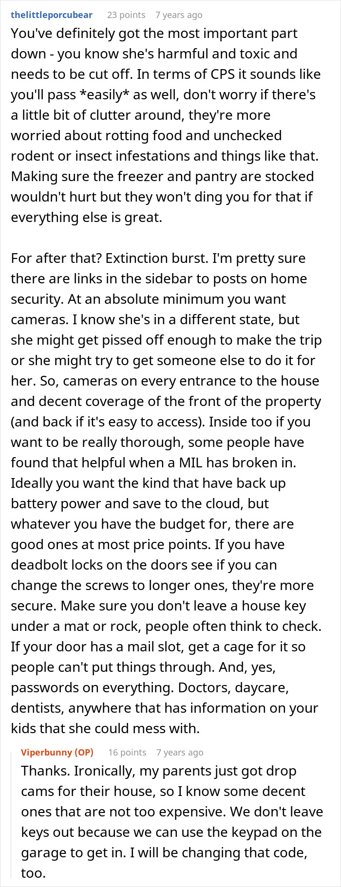 Reddit advice on dealing with a toxic mom threatening to call CPS, including home security and safety tips discussion. Reddit advice on dealing with a toxic mom threatening to call CPS, including home security and safety tips discussion.