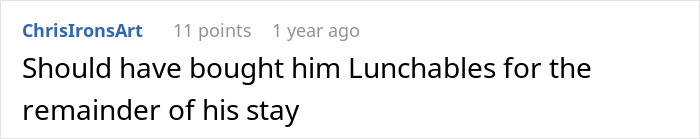 Comment on Reddit discussing a guy teaching his homophobic brother-in-law a lesson with a timed shower trick.