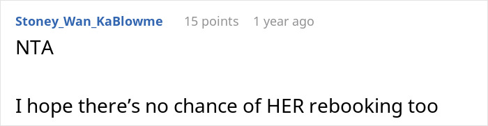 Reddit comment discussing rebooking a flight to avoid babysitting a niece, highlighting user opinions on the situation. Reddit comment discussing rebooking a flight to avoid babysitting a niece, highlighting user opinions on the situation.