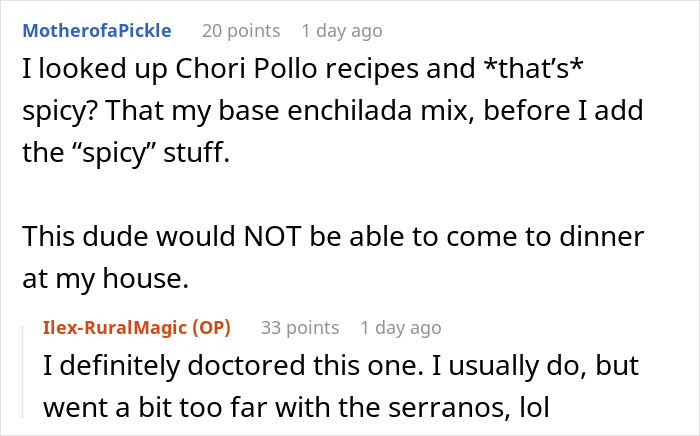 Reddit conversation about coworker stealing spicy lunch and falsely accusing the woman of poisoning him. Reddit conversation about coworker stealing spicy lunch and falsely accusing the woman of poisoning him.
