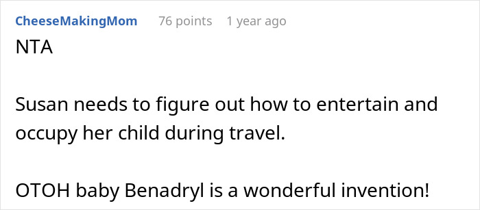 Reddit comment discussing rebooking a flight to avoid babysitting a niece and managing child entertainment during travel. Reddit comment discussing rebooking a flight to avoid babysitting a niece and managing child entertainment during travel.