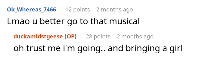 Screenshot of an online argument showing immature text messages sparking drama and accusations of narcissism.