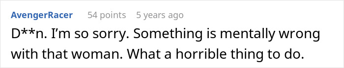 Screenshot of a comment expressing sympathy and concern about a mother-in-law who called Child Protective Services. Screenshot of a comment expressing sympathy and concern about a mother-in-law who called Child Protective Services.