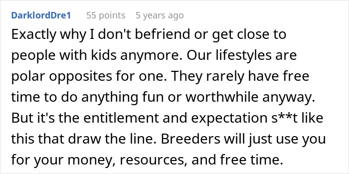 Comment post discussing reluctance to engage with parents due to entitlement and lifestyle differences related to woman listed emergency contact refuses pick up kid.