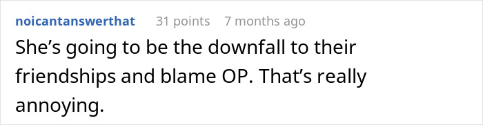 Text post showing a user upset about a friend&rsquo;s girlfriend not allowing them to sleep in the same bed, causing tension.