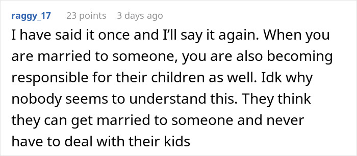 Screenshot of an online forum discussing how someone responded when asked to pay for their stepson’s surgery. Screenshot of an online forum discussing how someone responded when asked to pay for their stepson’s surgery.