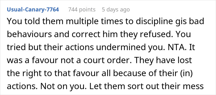 Text post discussing a woman offering free babysitting to SIL, who creates chaos and regret follows. Text post discussing a woman offering free babysitting to SIL, who creates chaos and regret follows.