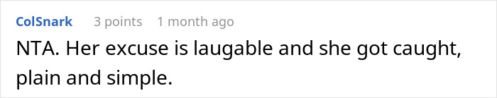 Screenshot of a forum comment discussing a wife cheating on her husband and using a mind-control excuse.