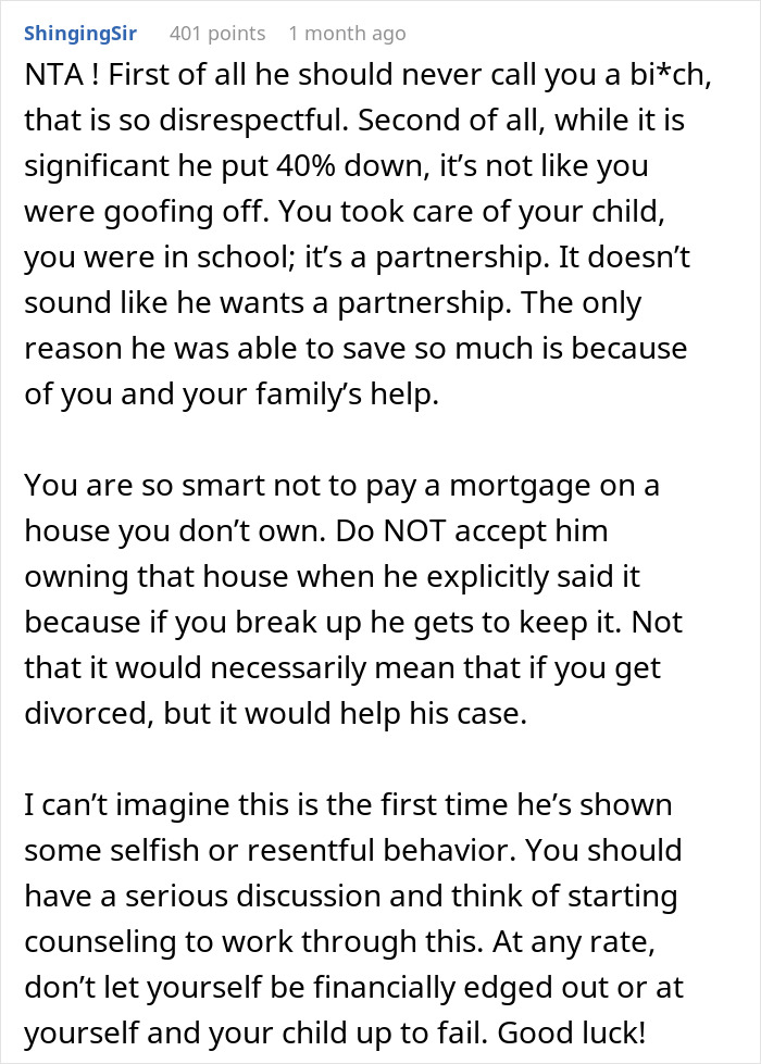Woman at crossroads facing partner&rsquo;s decision to buy house solely in his name after 10 years together.