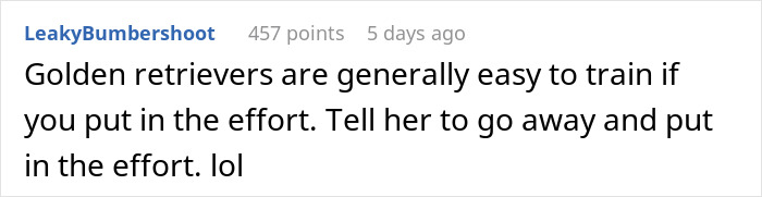 Comment on neighborhood drama about a woman blaming her barking dog on the garden next door. Comment on neighborhood drama about a woman blaming her barking dog on the garden next door.