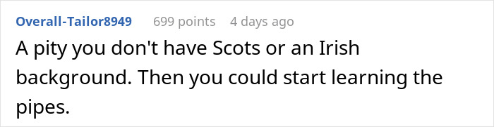 Comment on Reddit thread about neighbor complained noisy coffee grinder, discussing cultural background and learning the pipes.