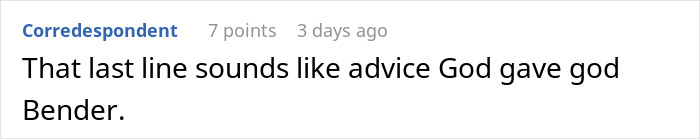 Comment discussing a Christian woman who doesn&rsquo;t believe in therapy and misunderstands her niece&rsquo;s use of it.