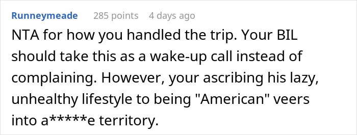 Comment on bil struggles china trip discussing lifestyle critique and trip handling advice in online forum.