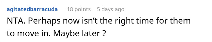 Reddit comment discussing a 22YO confronting dad about girlfriend wanting a 10YO to live with them.