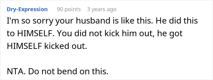 Screenshot of an online comment expressing support after a man is removed from delivery room over inappropriate prank.