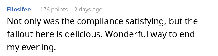 Comment on forum thread discussing a man maliciously complying with court&rsquo;s decision and exposing landlord, winning the case.