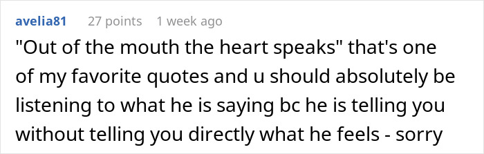 Comment about groom-to-be making cold feet jokes, hinting at doubts about marriage commitment.