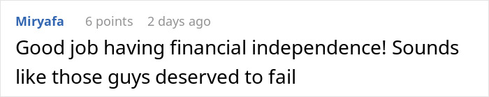 Comment on an online forum discussing non-profit employee hours dispute and unexpected outcomes in a text format.