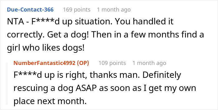 Screenshot of a forum conversation discussing a wife cheating on husband with an unbelievable mind-control excuse.