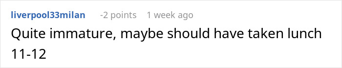 Screenshot of an online comment discussing boss demanding meetings during lunch breaks and regrets about sacrifices made. Screenshot of an online comment discussing boss demanding meetings during lunch breaks and regrets about sacrifices made.