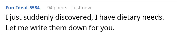 Text post about a coworker reserving the microwave due to having specific dietary needs and writing them down.