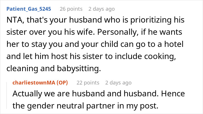 Online discussion about a man unprepared to handle SIL&rsquo;s kid during visit, considering paying for a hotel instead.