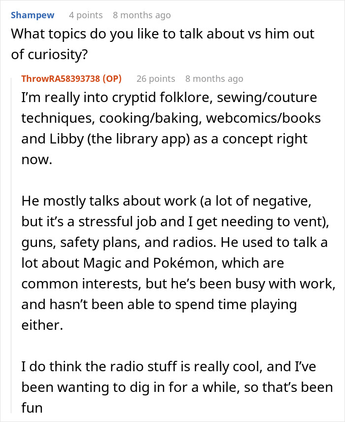 Text conversation discussing loneliness and restricted topics as woman faces fianc&eacute; banning conversations.